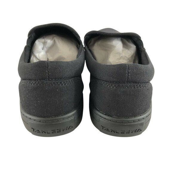 Tanleewa Womens Canvas Sneakers Slip On Basic Black Size 7.5 - Picture 3 of 6